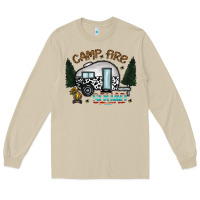 Mushroom camp fire squad Long Sleeve Tee - CowhideDigitalArt