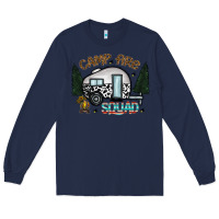 Navy camp fire squad Long Sleeve Tee - CowhideDigitalArt