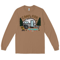 Toasted Coconut camp fire squad Long Sleeve Tee - CowhideDigitalArt