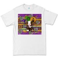 White mardi gras cow Premium Tee - Artiststas