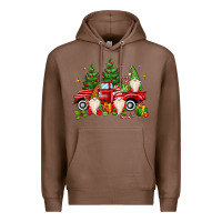 Chestnut christmas gnomes truck Premium Hoodie - MaliasSmallBusiness