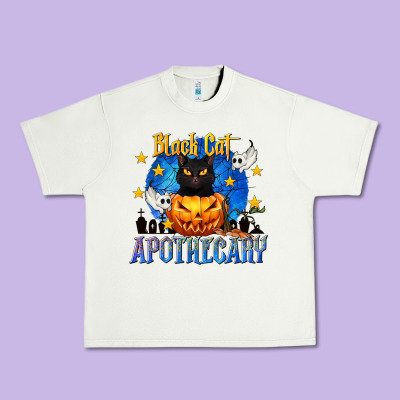 Black Cat Apothecary Urban Heavy Tee Designed By Texasbilliewilder