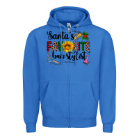 True Royal santa's favorite  hair stylist Zipper Hoodie - AdoDesignShop