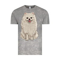 Cloud Rock white pomeranian Vintage Tee - RanaPortraitStore