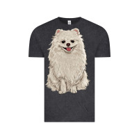 Vintage Black white pomeranian Vintage Tee - RanaPortraitStore