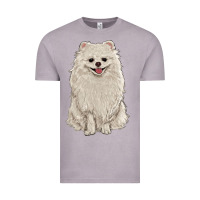 Vintage Zinc white pomeranian Vintage Tee - RanaPortraitStore