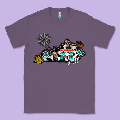 Ky Yall Western Classic Tee Designed By Cowhidedigitalart