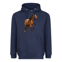 Navy Quarter Horse Heavyweight Hoodie - LillyAllenDesigns