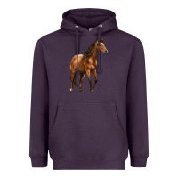 Plum Quarter Horse Heavyweight Hoodie - LillyAllenDesigns