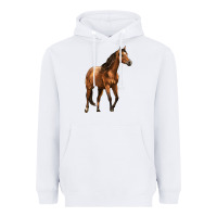 White Quarter Horse Heavyweight Hoodie - LillyAllenDesigns