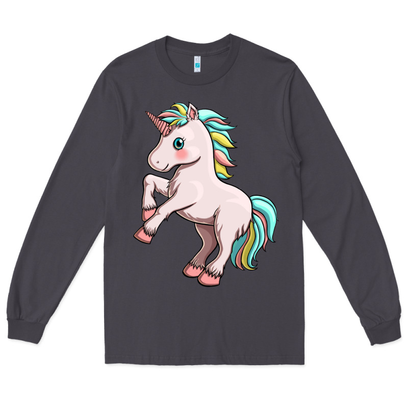 Cute Unicorn Long Sleeve Tee by FaDigitalArtStudio | Teevron