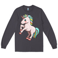Smoke cute unicorn Long Sleeve Tee - FaDigitalArtStudio