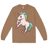 Toasted Coconut cute unicorn Long Sleeve Tee - FaDigitalArtStudio