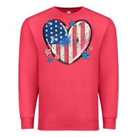 Cardinal usa heart Premium Sweatshirt - MaliasSmallBusiness