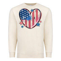 Sandshell usa heart Premium Sweatshirt - MaliasSmallBusiness