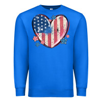 True Royal usa heart Premium Sweatshirt - MaliasSmallBusiness
