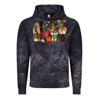 Cloud Black coffee cups indian headdress Vintage Hoodie - texasbilliewilder