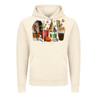 Vintage Artic coffee cups indian headdress Vintage Hoodie - texasbilliewilder