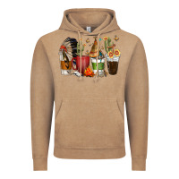 Vintage Coffee coffee cups indian headdress Vintage Hoodie - texasbilliewilder