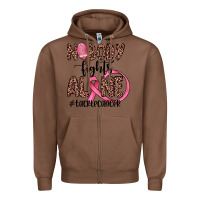Chestnut nobody fights alone #tacklecancer Zipper Hoodie - JahusDesignShop