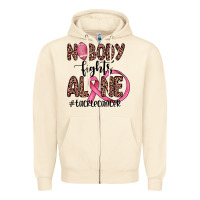 Sandshell nobody fights alone #tacklecancer Zipper Hoodie - JahusDesignShop