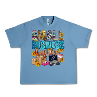 Pebble Blue small business hustler Urban Heavy Tee - Zillion Design Studio