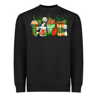 Black panda coffee cups Heavyweight Sweatshirt - Zillion Design Studio