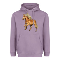 Lavender Haflinger Horse Heavyweight Hoodie - LillyAllenDesigns