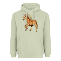 Matcha Haflinger Horse Heavyweight Hoodie - LillyAllenDesigns