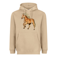 Mushroom Haflinger Horse Heavyweight Hoodie - LillyAllenDesigns