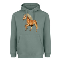Sage Haflinger Horse Heavyweight Hoodie - LillyAllenDesigns