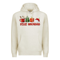 Oatmeal Heather feliz navidad Premium Hoodie - MaliasSmallBusiness
