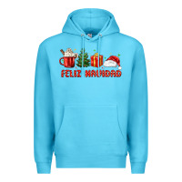 Ocean Blue feliz navidad Premium Hoodie - MaliasSmallBusiness