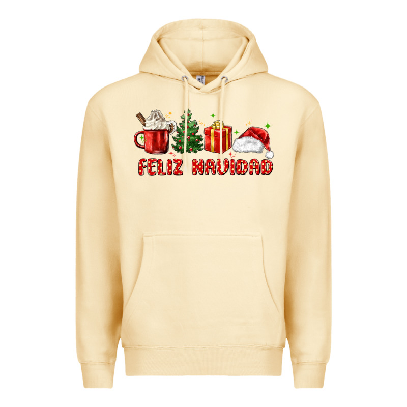 Feliz Navidad Premium Hoodie by MaliasSmallBusiness | Teevron