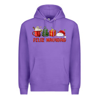 Purple feliz navidad Premium Hoodie - MaliasSmallBusiness