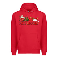Red feliz navidad Premium Hoodie - MaliasSmallBusiness