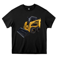 Black Skid Steer Loader Heavy Core Tee - LillyAllenDesigns