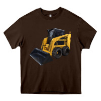 Chocolate Brown Skid Steer Loader Heavy Core Tee - LillyAllenDesigns