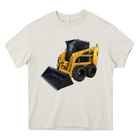 Cream Skid Steer Loader Heavy Core Tee - LillyAllenDesigns