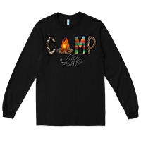 Black camp life Long Sleeve Tee - CowhideDigitalArt