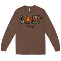 Chestnut camp life Long Sleeve Tee - CowhideDigitalArt