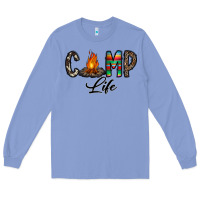 Colony Blue camp life Long Sleeve Tee - CowhideDigitalArt