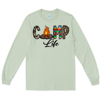 Matcha camp life Long Sleeve Tee - CowhideDigitalArt