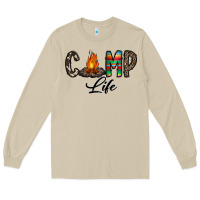 Mushroom camp life Long Sleeve Tee - CowhideDigitalArt