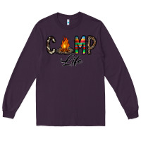 Plum camp life Long Sleeve Tee - CowhideDigitalArt