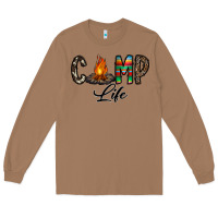 Toasted Coconut camp life Long Sleeve Tee - CowhideDigitalArt