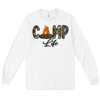 White camp life Long Sleeve Tee - CowhideDigitalArt