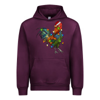 Mauve Wine Christmas Lights Rooster Urban Hoodie - RanaPortraitStore