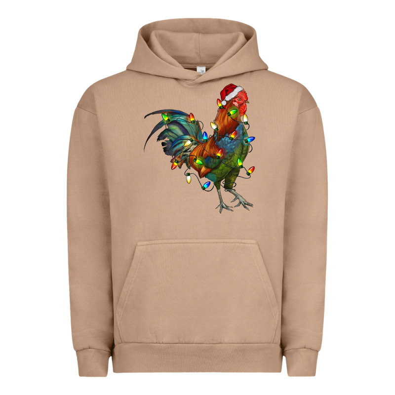 Christmas Lights Rooster Urban Hoodie by RanaPortraitStore | Teevron