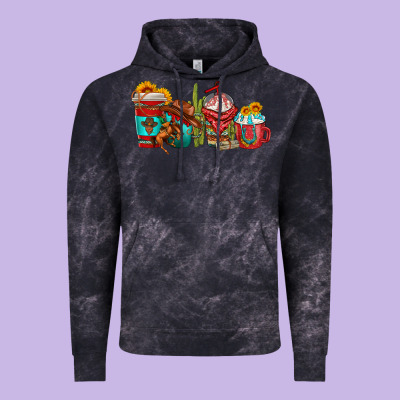 Vintage Hoodie cowboy coffee cups